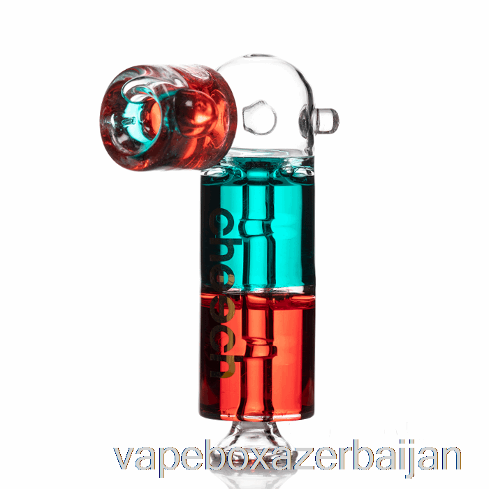 Vape Baku Cheech Glass Dual Freezable Hand Pipe Red / Blue